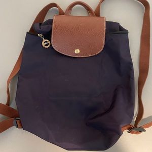 Longchamp Packable Travel Backpack - Women’s Marine Medium - Preused